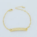 Pulseira com placa infantil