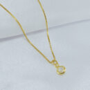 Gargantilha ponto de luz minimalista