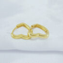 Argola coração fio liso