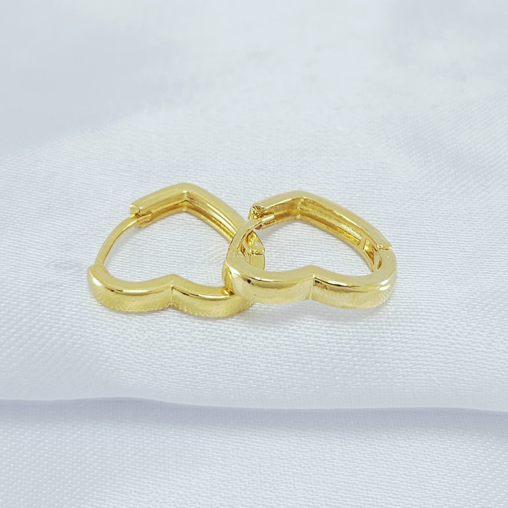 Argola coração fio liso