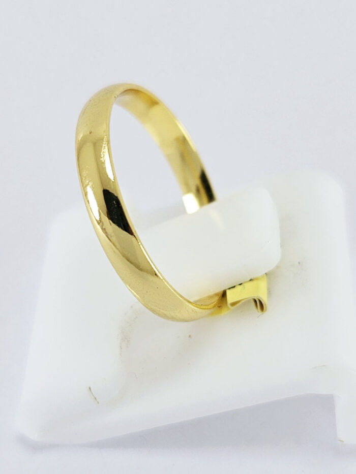 Aliança boleada lisa