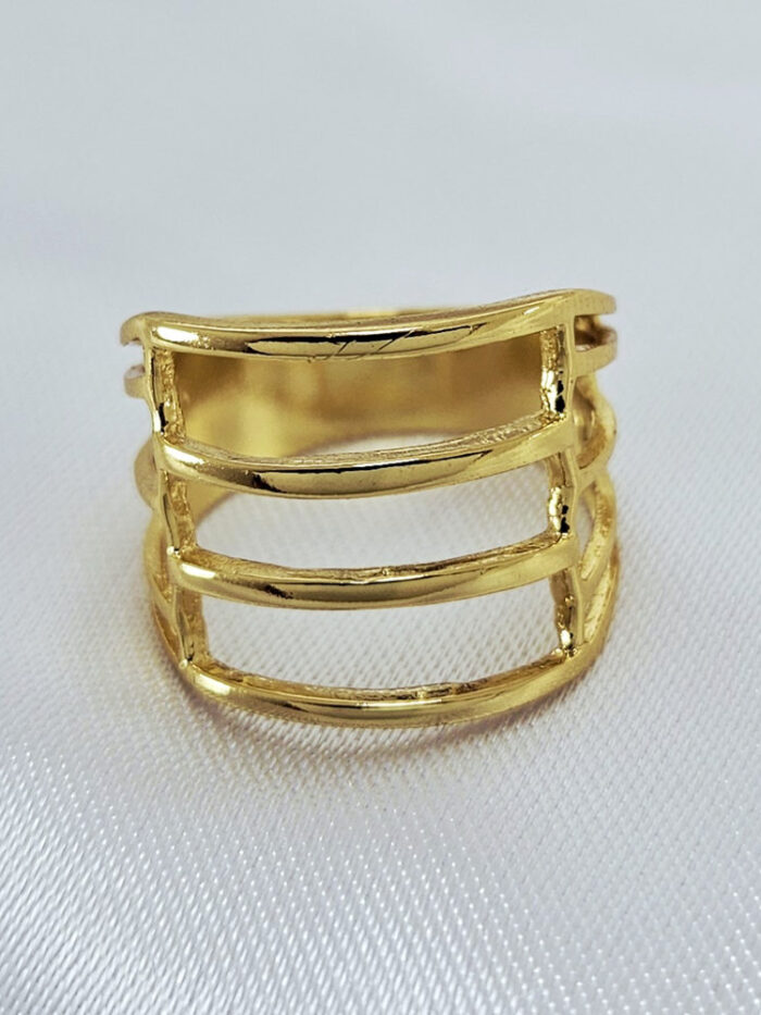 Anel 4 fileira horizontal e 2 na vertical vazado