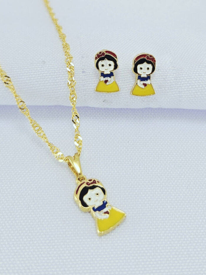 Conjunto infantil branca de neve