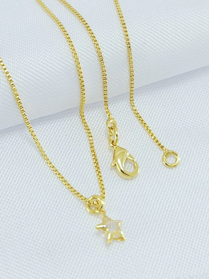 Gargantilha estrela cristal