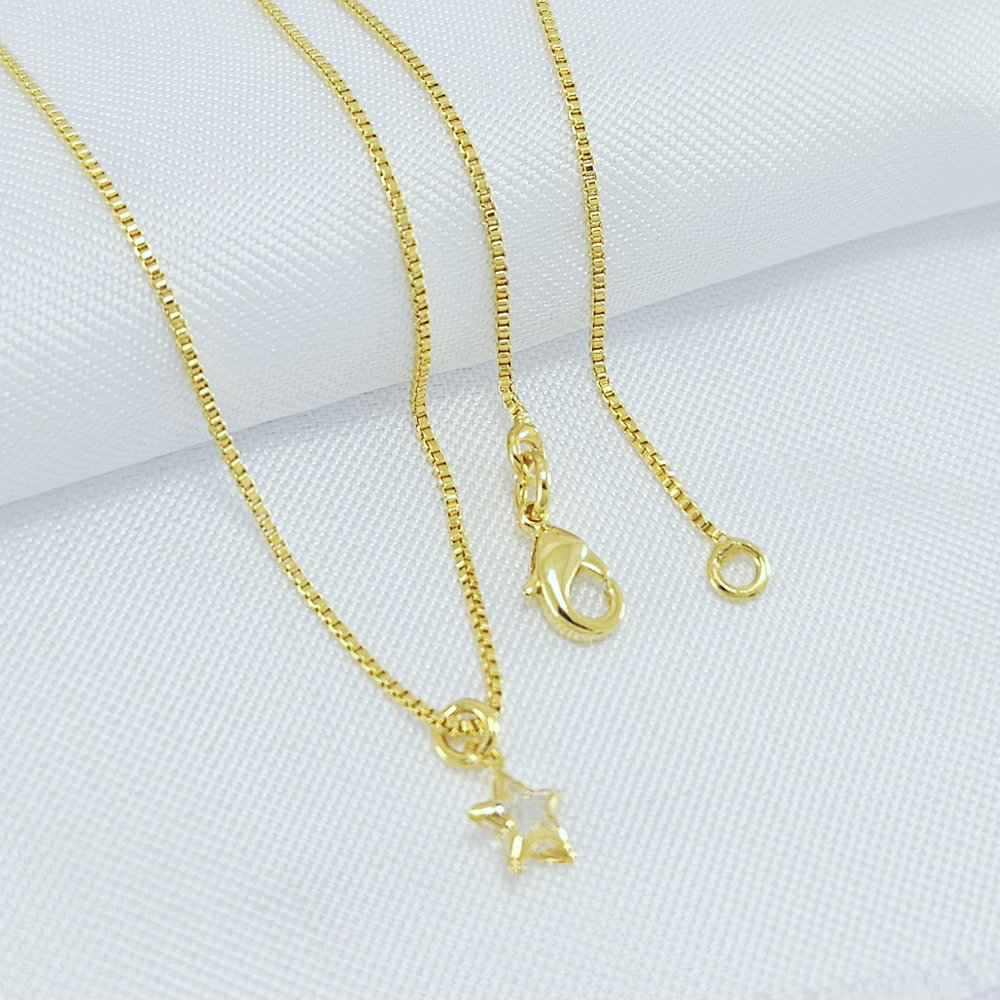 Gargantilha estrela cristal