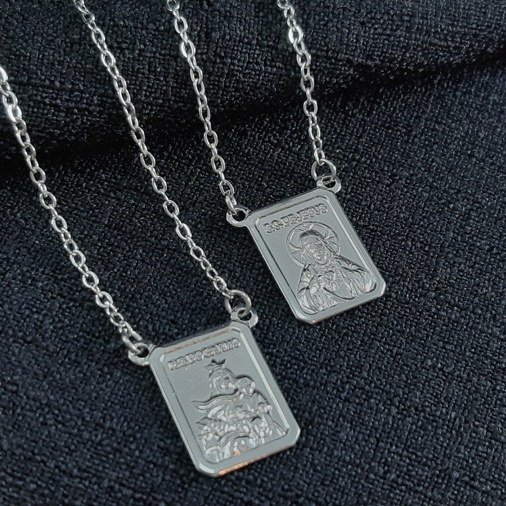 Escapulário sagrado coração de jesus e senhora do carmo