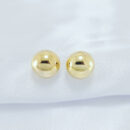 Brinco circulo dourada liso