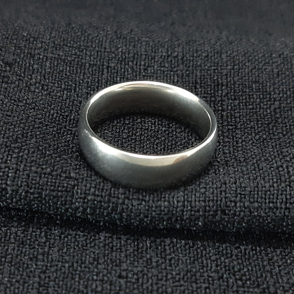 Aliança boleada grossa