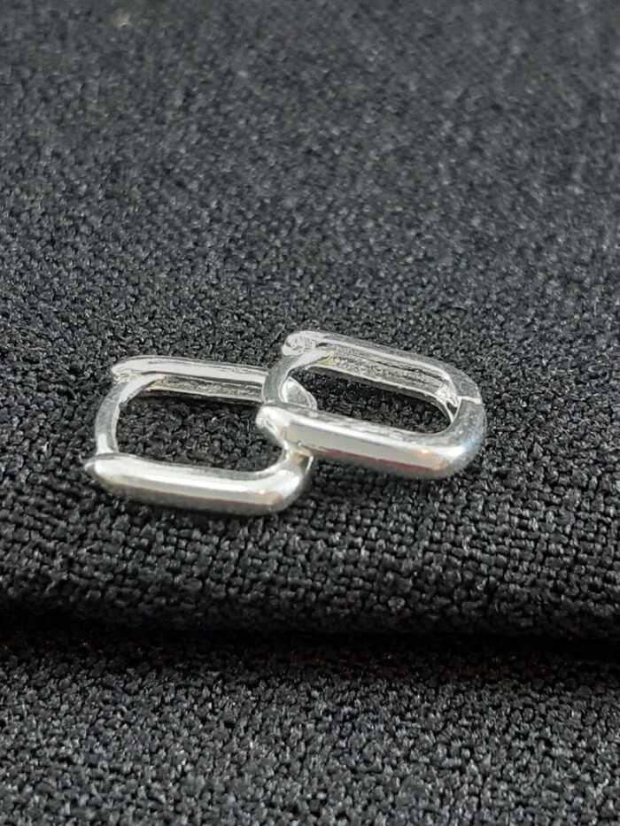 Brinco argola quadrado