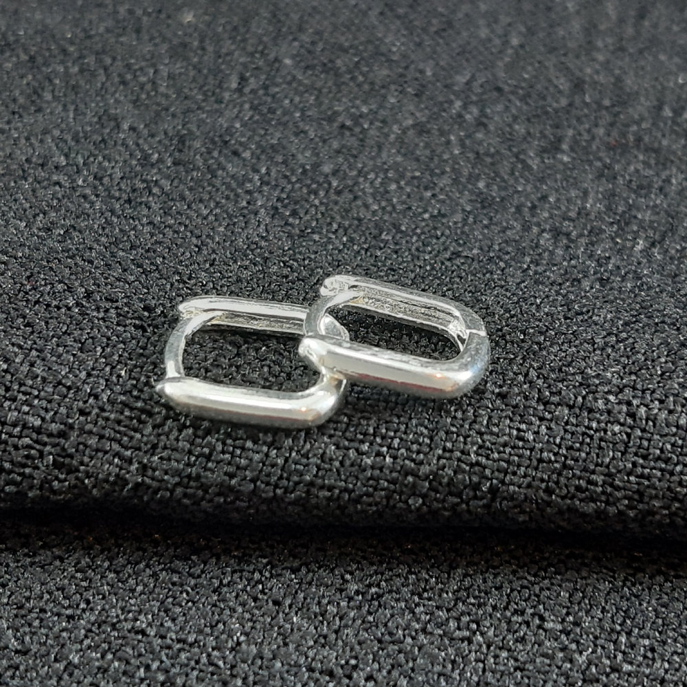 Brinco argola quadrado