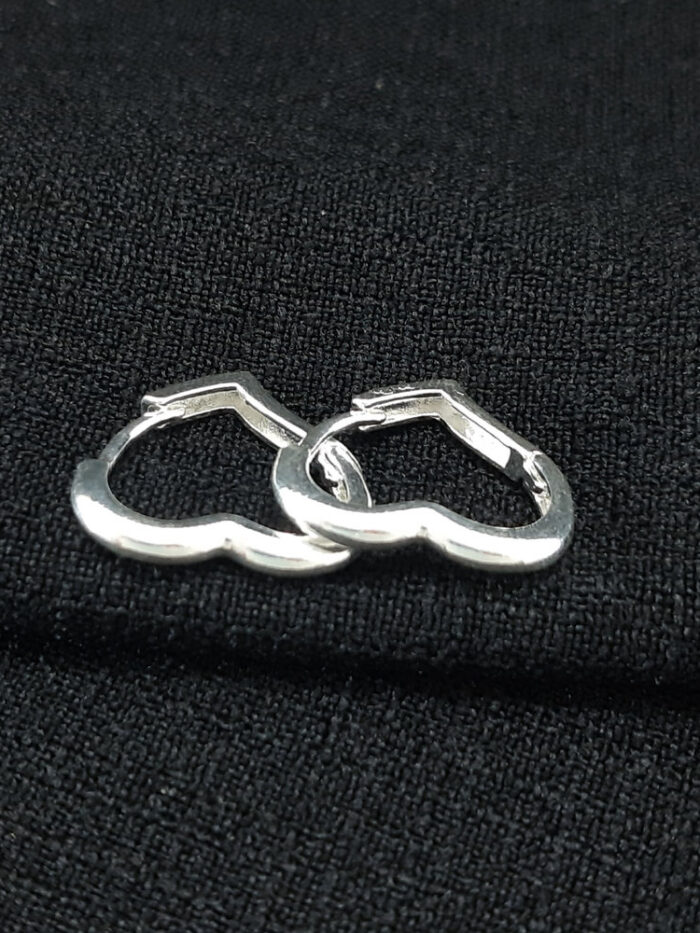 Brinco argola Coração Lisa