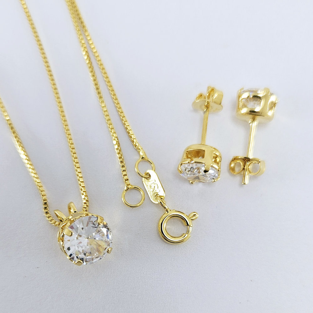 Conjunto ponto de luz cristal