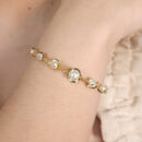 Pulseira pérola com fio ondulado