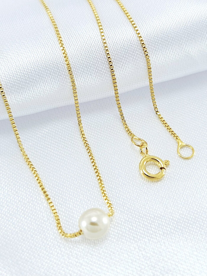 Gargantilha com pérola