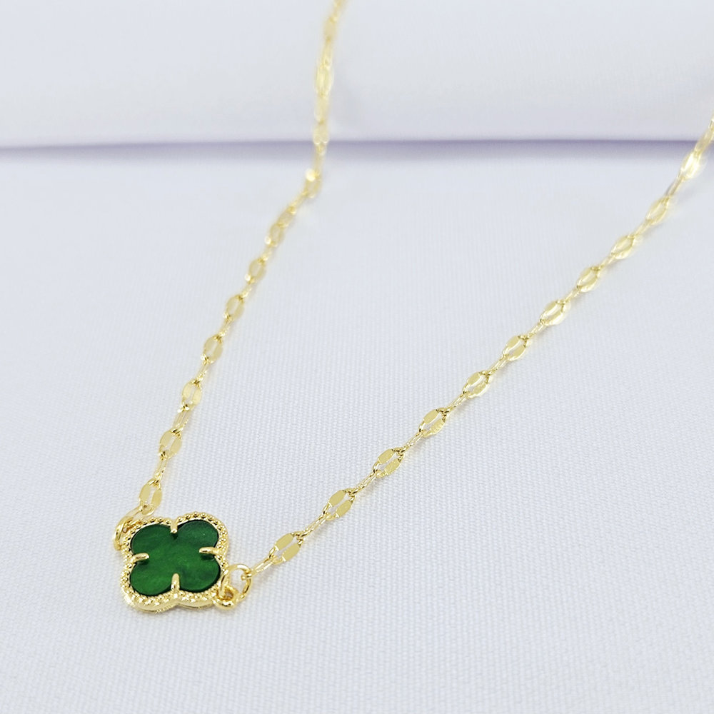 Gargantilha elos detalhado com trevo - Imagem 3