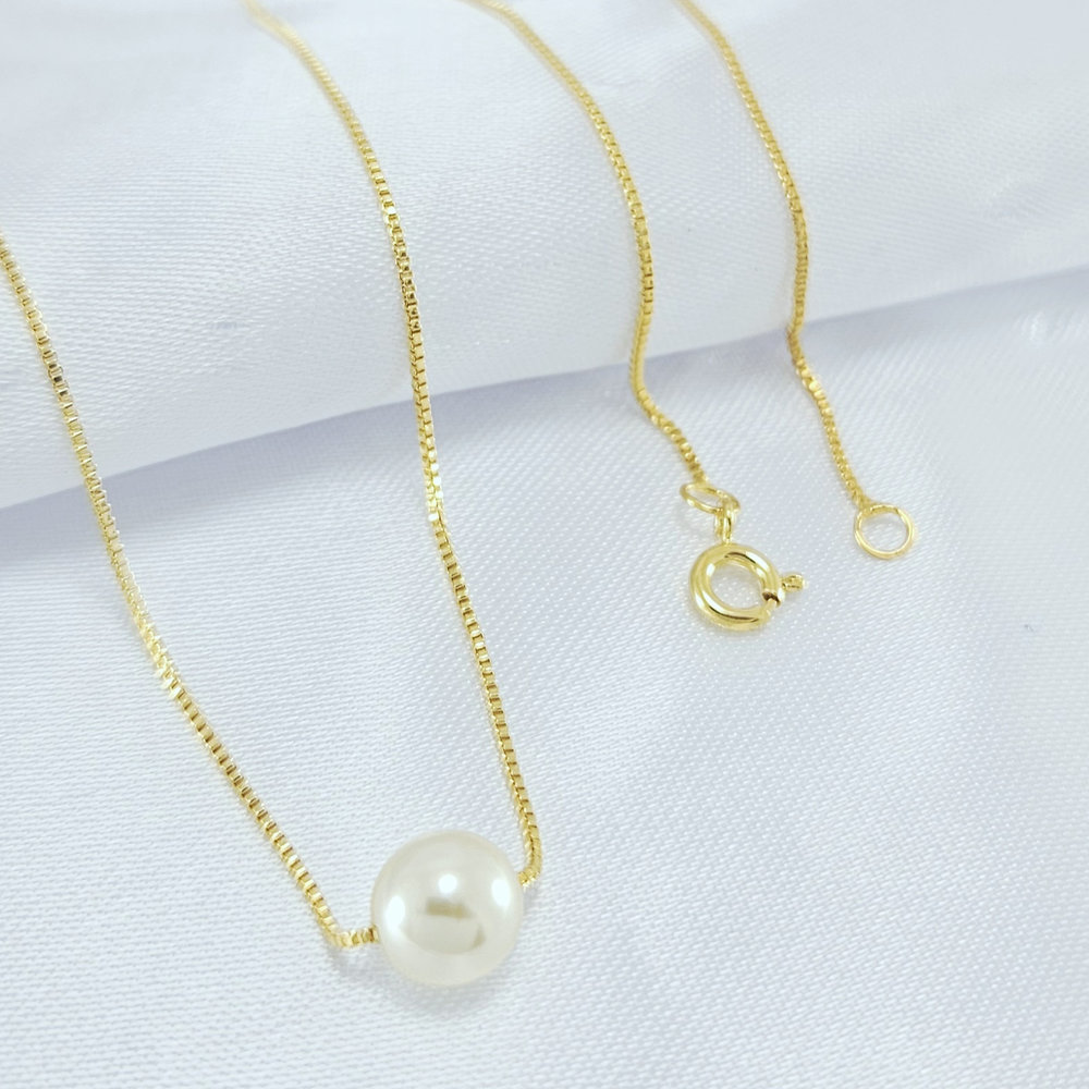 Gargantilha veneziana com pérola