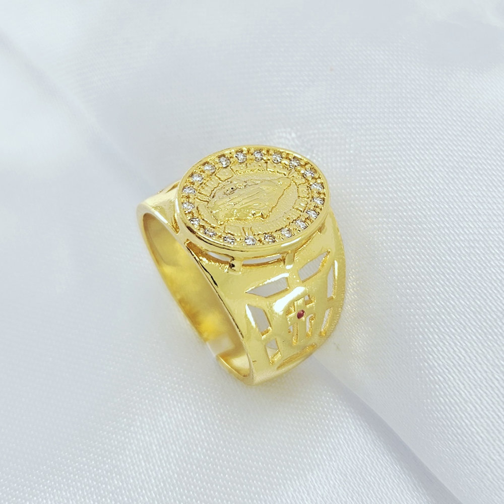 Anel Nossa Senhora das graças detalhe vazado