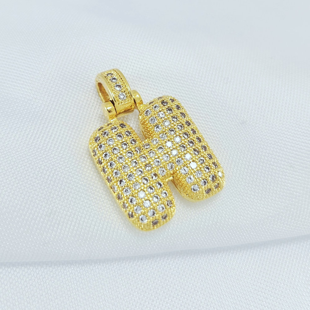 Pingente letras cravejado - Imagem 4