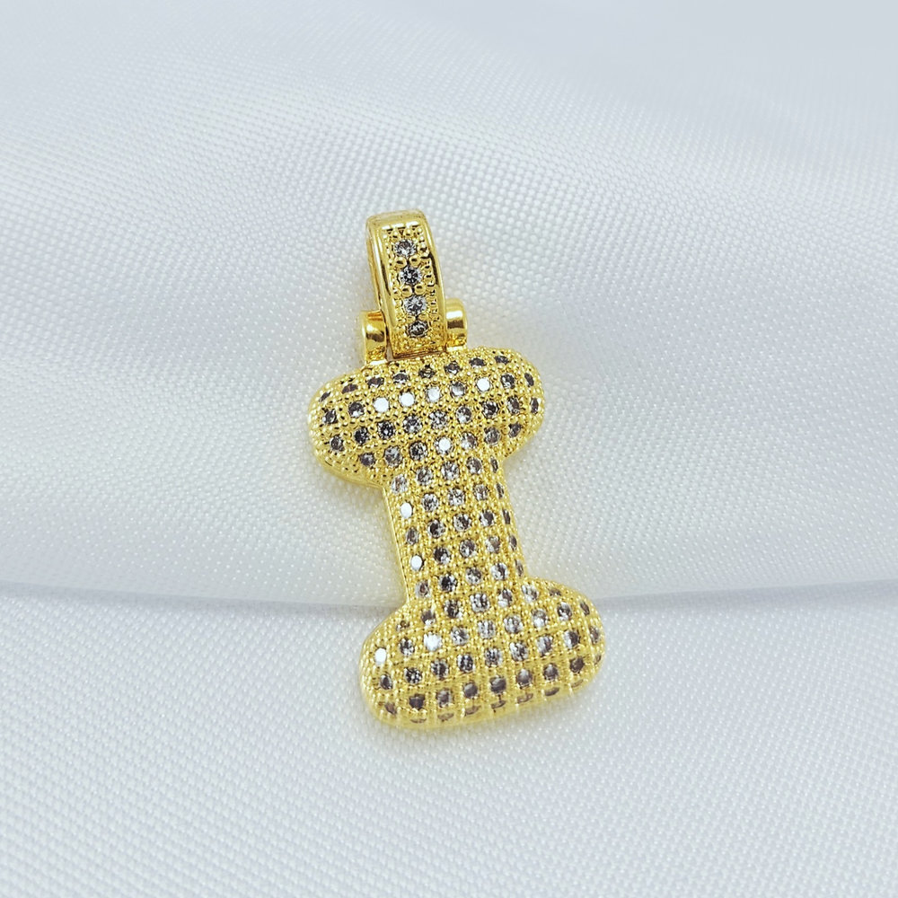 Pingente letras cravejado - Imagem 3