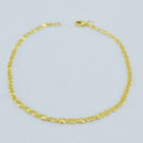 Pulseira masculina elo piastrine detalhado