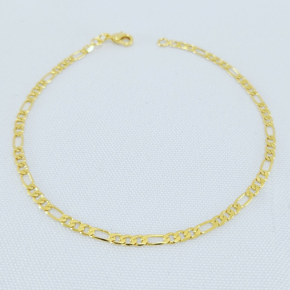 Pulseira masculina elo 3×1 fina