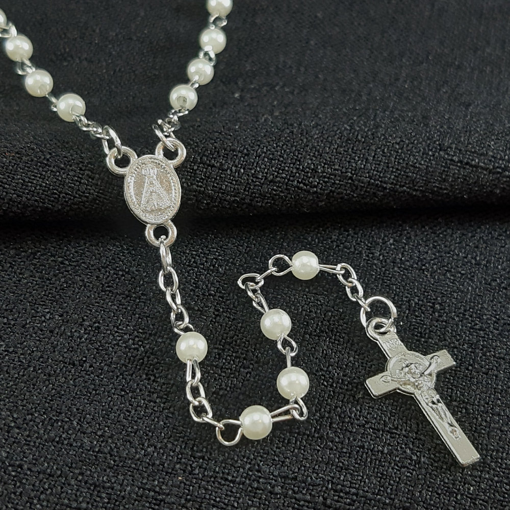 Terço com pedras cristal - Imagem 2