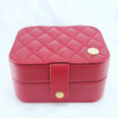 Estojo porta joias vermelho