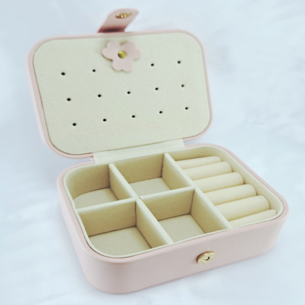 Estojo porta jóias Rosa Salmão - Imagem 2