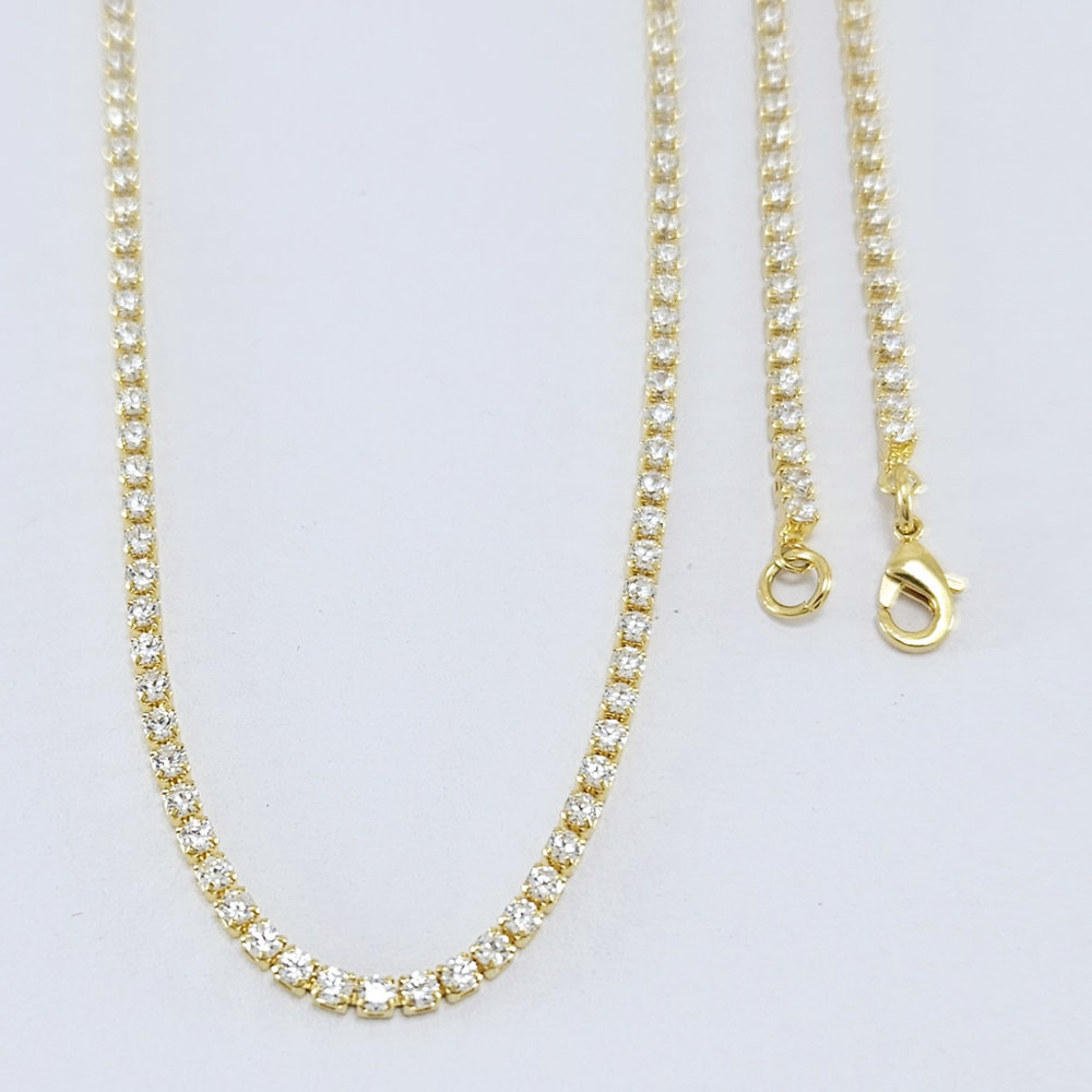 Gargantilha longuinho riviera cristal