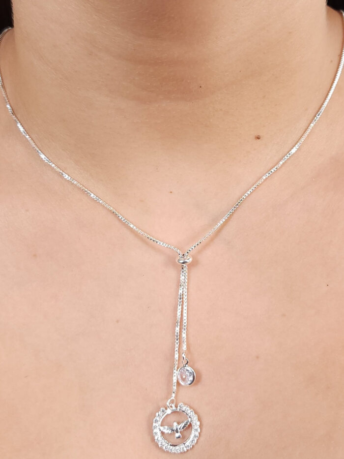 Gravatinha espirito santo cravejado com ponto de luz