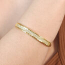 Bracelete faixa cravejada