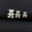 Brinco trio de urso coração