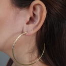 Argola lisa chapeada