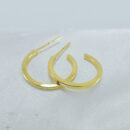 Brinco argola aberta fio quadrado liso