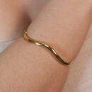 Bracelete ondulado dourada
