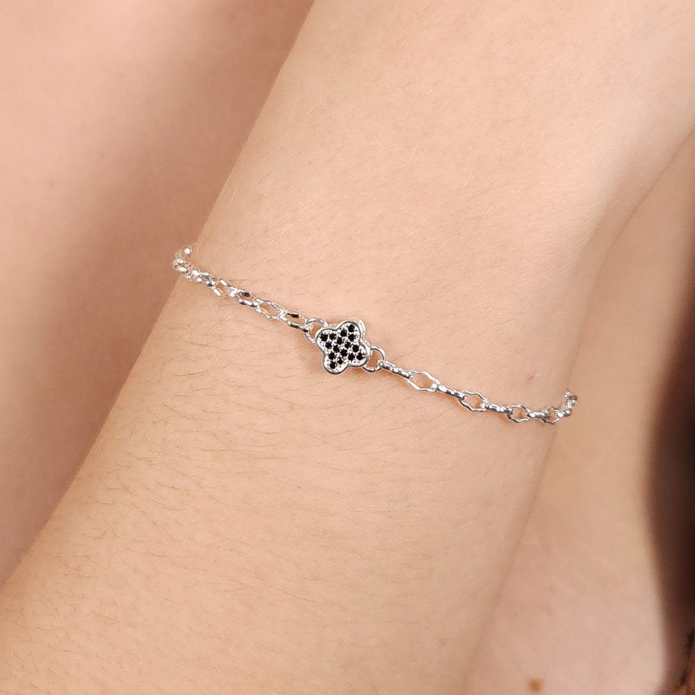 Pulseira trevo elos vazados - Imagem 2