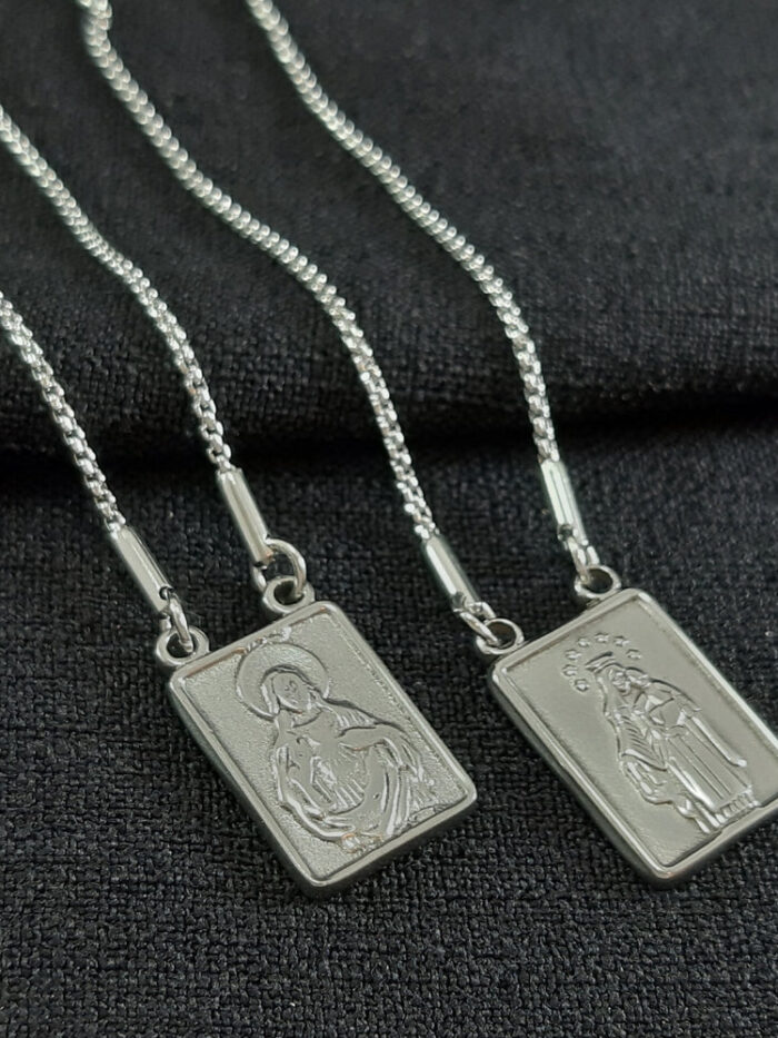 Escapulário N.S do Carmo e sagrado coração de jesus