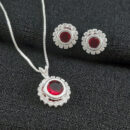 Conjunto redondo cravejado