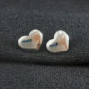 Brinco coração boleado liso