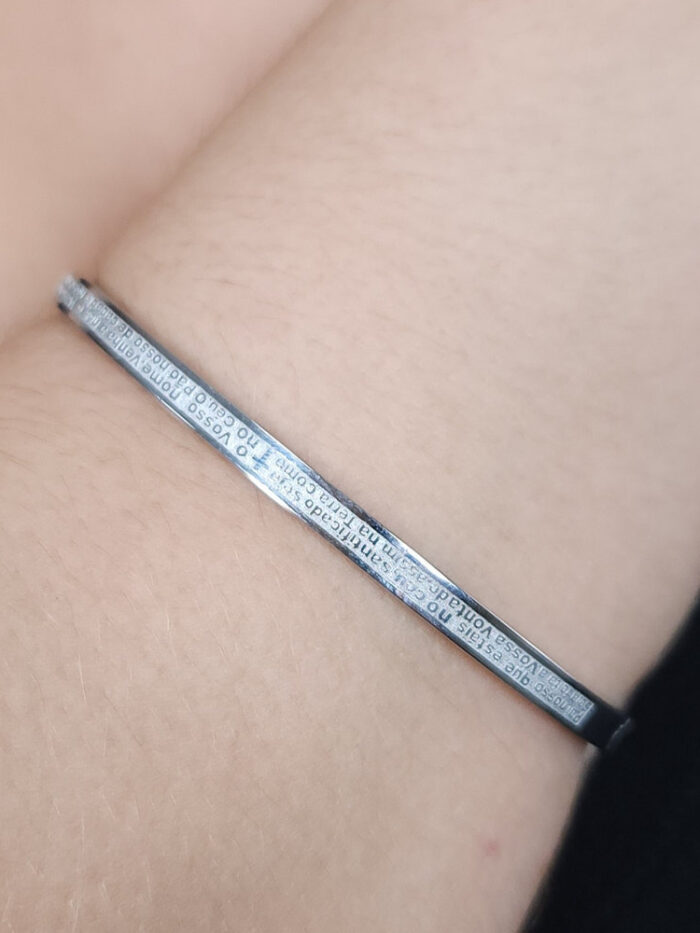 Bracelete com oração Pai Nosso
