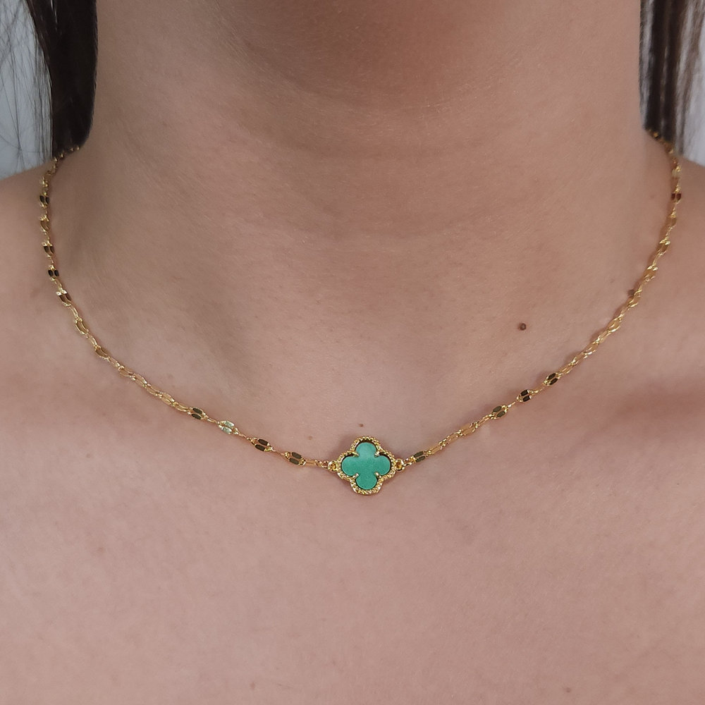 Gargantilha chocker trevo - Imagem 3