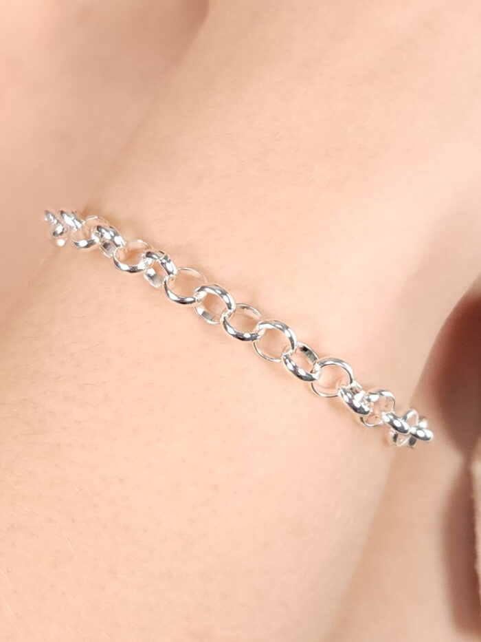 Pulseira elos português grosso