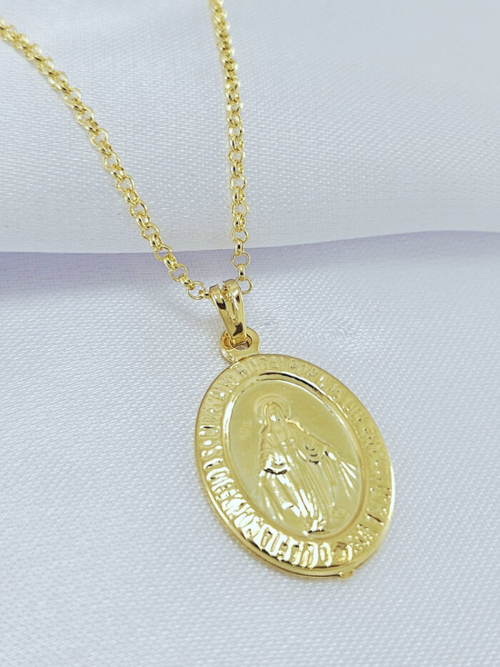 Gargantilha Medalha Nossa Senhora das Graças