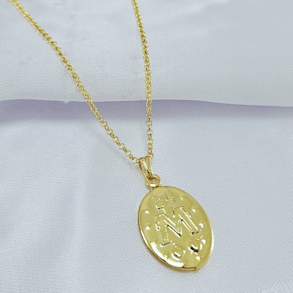 Gargantilha Medalha Nossa Senhora das Graças - Imagem 2