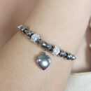 Pulseira com berloque coração