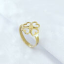 Anel formado coração vazado