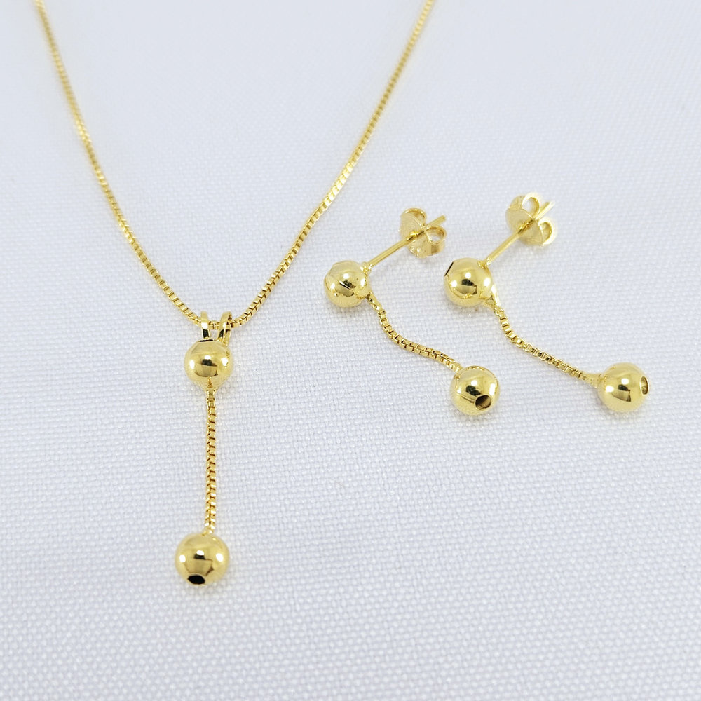 Conjunto de bolinhas dupla boleada