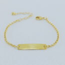 Pulseira com placa infantil