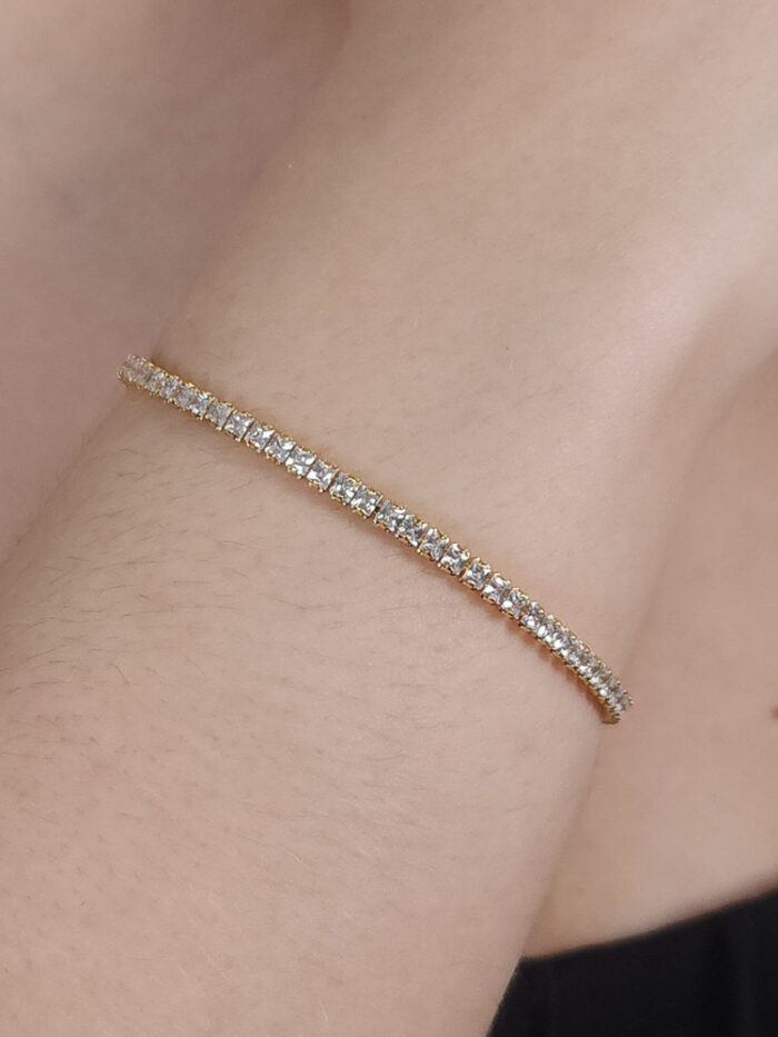 Pulseira fio riviera dourado