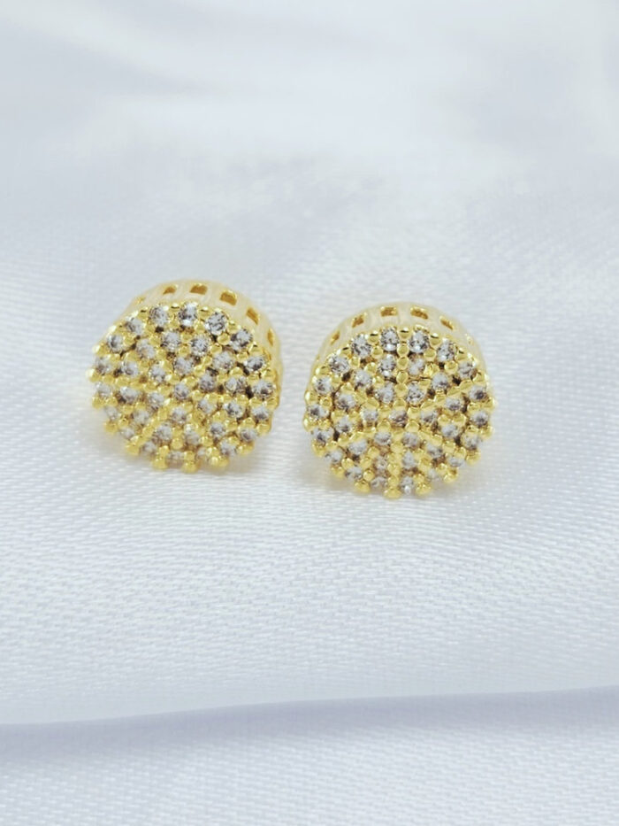 Brinco círculo cravejado